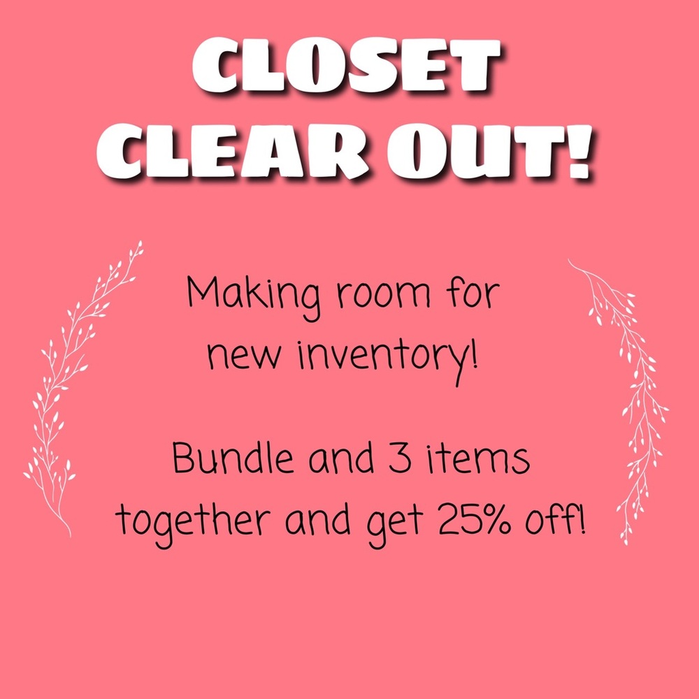 CLOSET CLEAR OUT!💕